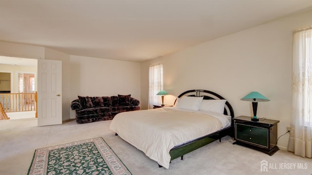 bedroom with carpet
