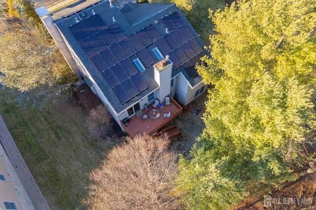 birds eye view of property