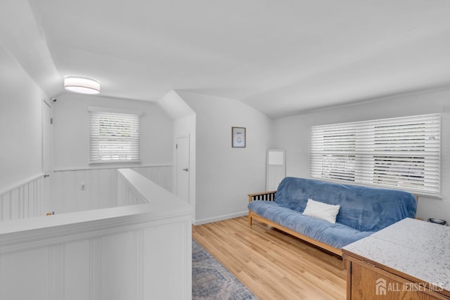 1 Highview Rd, East Brunswick, NJ 08816 - living area featuring vaulted ceiling and light wood-style floors