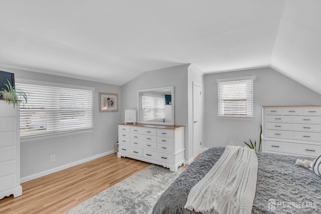 1 Highview Rd, East Brunswick, NJ 08816 - bedroom with vaulted ceiling, light wood finished floors, and baseboards