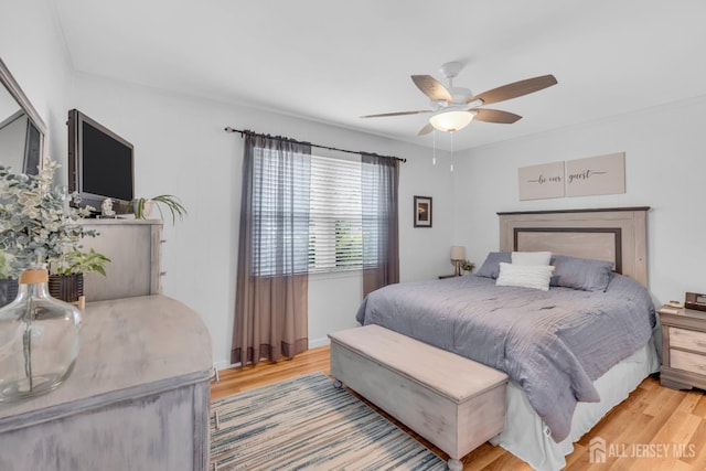 1 Highview Rd, East Brunswick, NJ 08816 - bedroom featuring light wood finished floors and ceiling fan