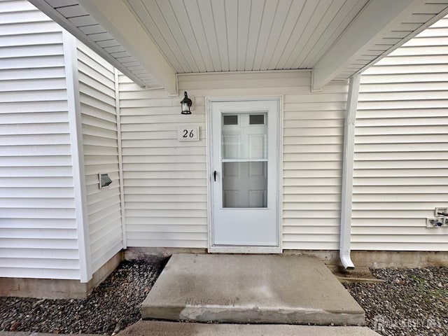 view of entrance to property