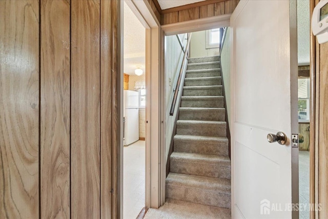 78 Bernard St, Carteret, NJ 07008 - stairway featuring carpet flooring