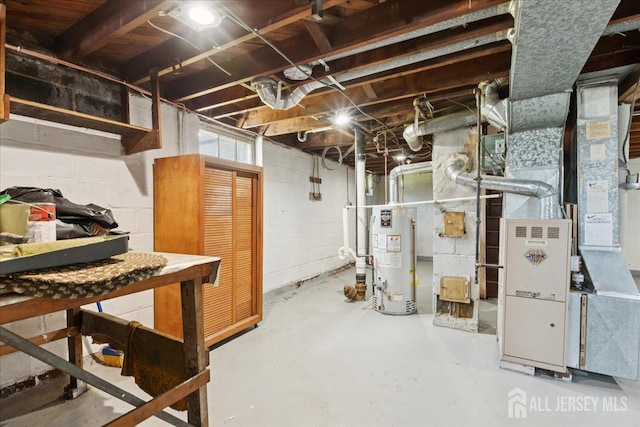 78 Bernard St, Carteret, NJ 07008 - below grade area with gas water heater and heating unit