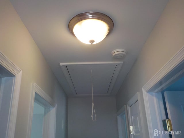 detailed view of a smoke detector