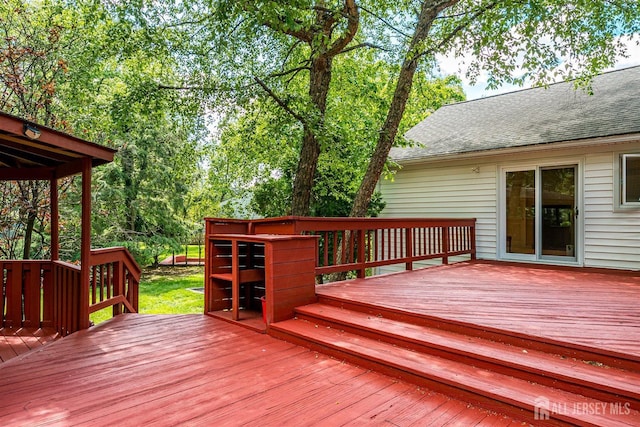 9 NW Fielding Pl, Edison, NJ 08820 - view of wooden deck