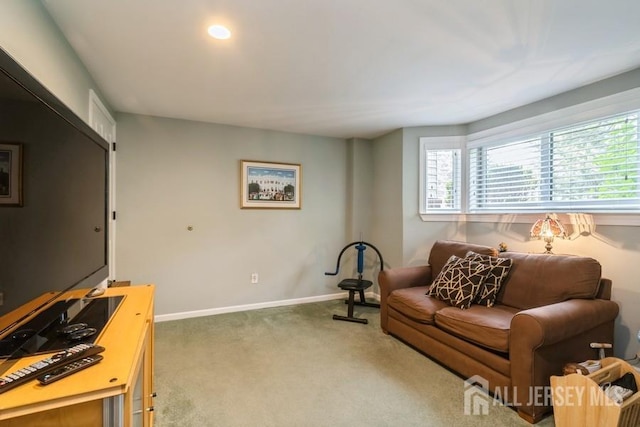 580 Patten Ave Unit 53, Long Branch, NJ 07740 - carpeted living room with baseboards