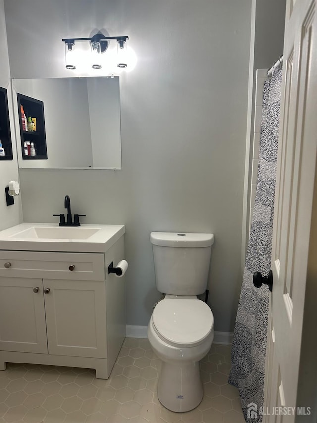 8 Bristol Dr, North Brunswick, NJ 08902 - bathroom featuring vanity and tile patterned floors
