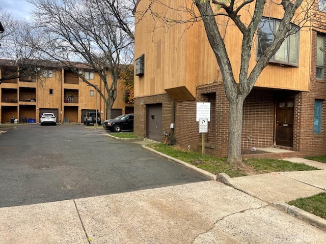 view of property featuring a garage