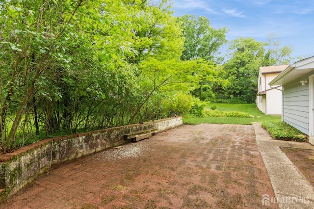 14 Agate Rd, East Brunswick, NJ 08816 - view of green lawn with a patio area