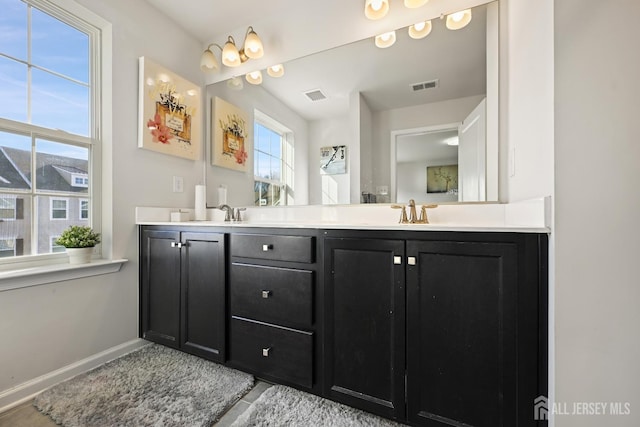 bathroom featuring vanity