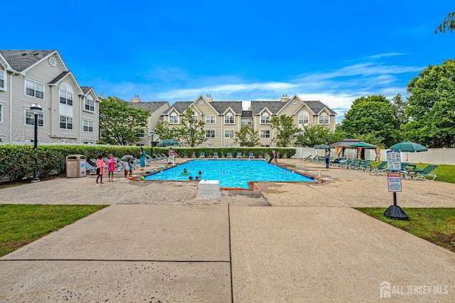 199 Prestwick Way, Edison, NJ 08820 - community pool with a residential view and a patio