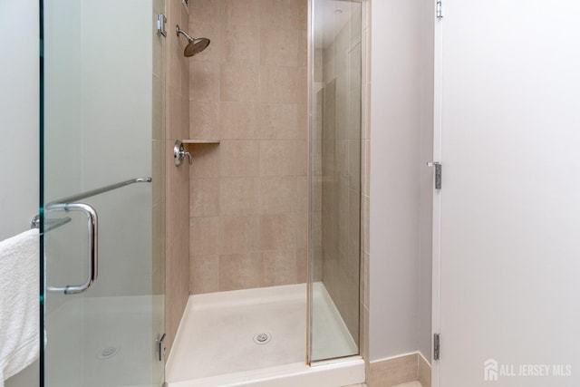 bathroom with walk in shower