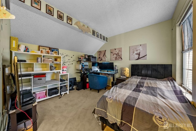 8 Carlisle Ct, Old Bridge, NJ 08857 - carpeted bedroom with a textured ceiling and vaulted ceiling