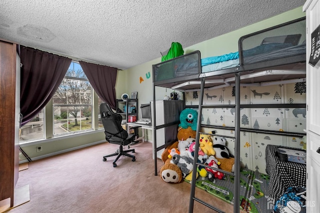 8 Carlisle Ct, Old Bridge, NJ 08857 - carpeted bedroom featuring a textured ceiling and a desk