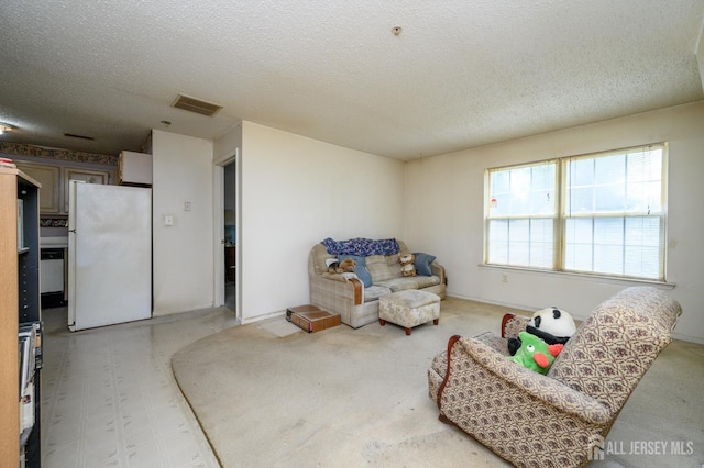23 Newburgh Dr, Edison, NJ 08820 - living area featuring a textured ceiling