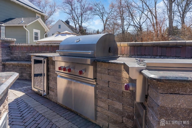 1135 Dorsey Pl, Plainfield, NJ 07062 - view of patio with wine cooler