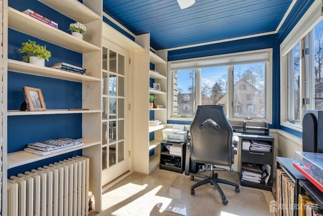 1135 Dorsey Pl, Plainfield, NJ 07062 - carpeted office with radiator