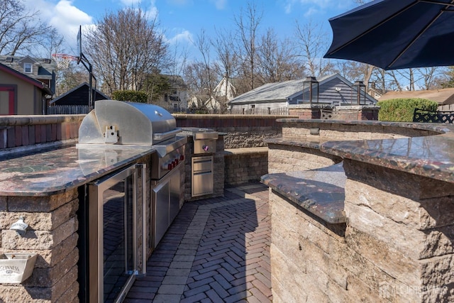 1135 Dorsey Pl, Plainfield, NJ 07062 - view of patio with wine cooler