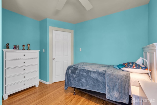 1135 Dorsey Pl, Plainfield, NJ 07062 - bedroom featuring wood finished floors, baseboards, and a ceiling fan