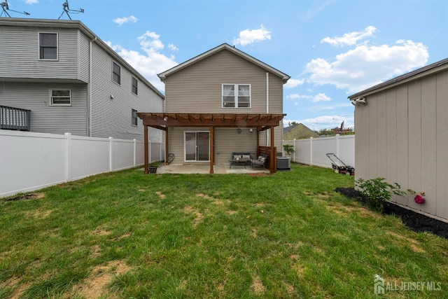 80 Sonora Ave, Iselin, NJ 08830 - back of house with a pergola, a patio, and cooling unit