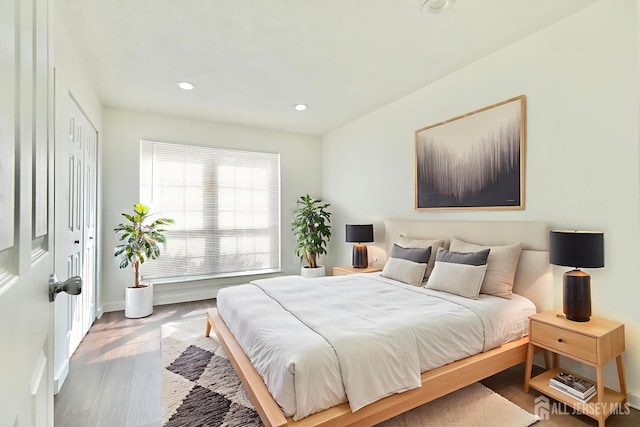 33 Rachel Ct, Franklin Twsp, NJ 08823 - bedroom with wood finished floors, recessed lighting, and baseboards