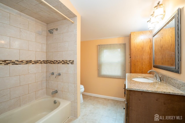 314 Benjamin Ave, Iselin, NJ 08830 - bathroom with vanity, bathtub / shower combination, and tile patterned flooring