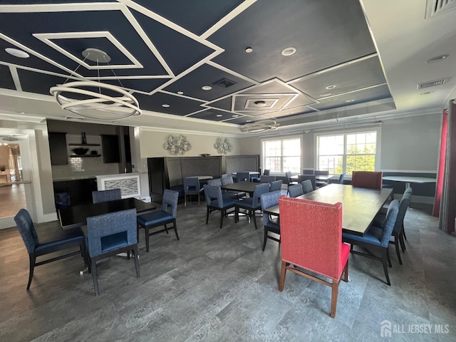 812 Stiller Ln, Monroe, NJ 08831 - dining area with crown molding