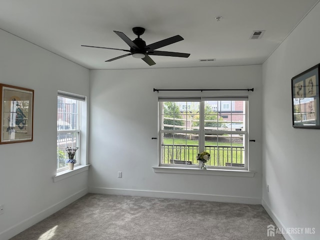 812 Stiller Ln, Monroe, NJ 08831 - carpeted spare room featuring healthy amount of natural light, a ceiling fan, and baseboards