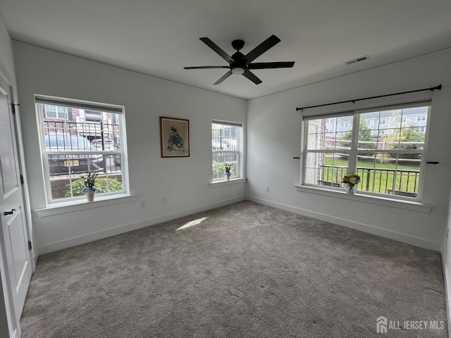 812 Stiller Ln, Monroe, NJ 08831 - carpeted empty room featuring baseboards and ceiling fan