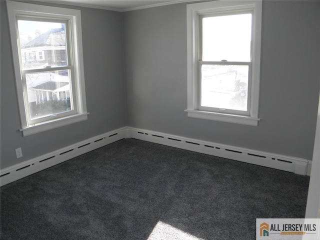 5 E Kupsch St, Sayreville, NJ 08872 - spare room featuring carpet flooring, plenty of natural light, and ornamental molding