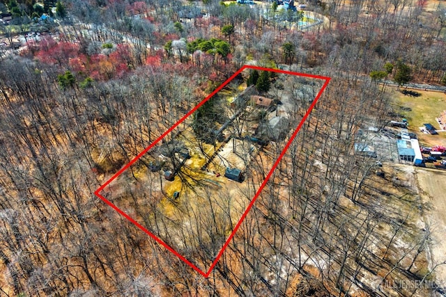 75 Brown Rd, Howell, NJ 07731 - aerial overview of property's location with property parcel outlined