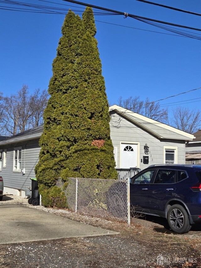 view of side of property