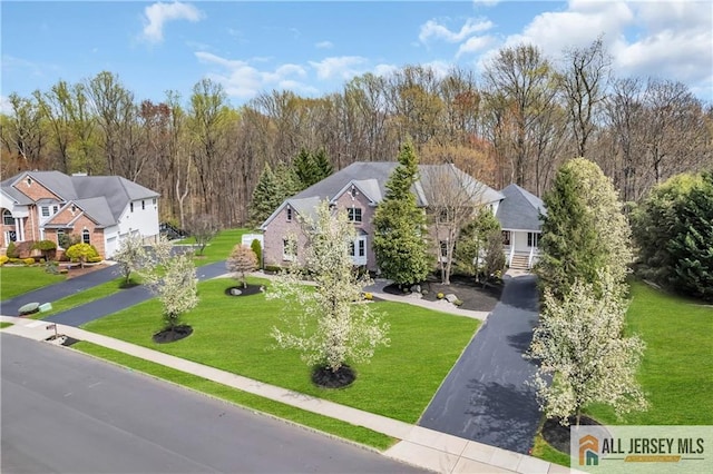 aerial perspective of suburban area
