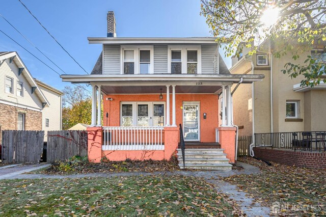 view of front of house featuring a porch