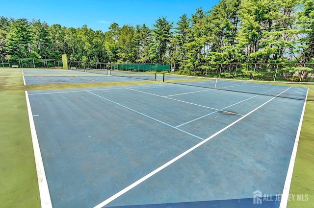 107 Sayre Dr, Plainsboro, NJ 08540 - view of tennis court with community basketball court