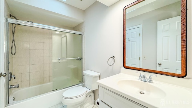 1204 Maplecrest Rd, Edison, NJ 08820 - full bathroom with toilet, vanity, and enclosed tub / shower combo