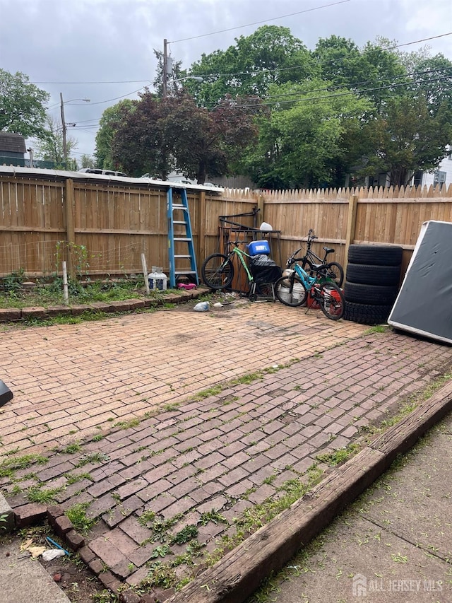 view of patio / terrace with a fenced backyard