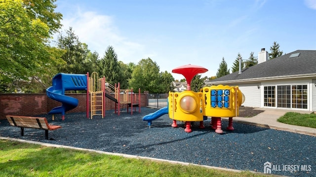 view of play area