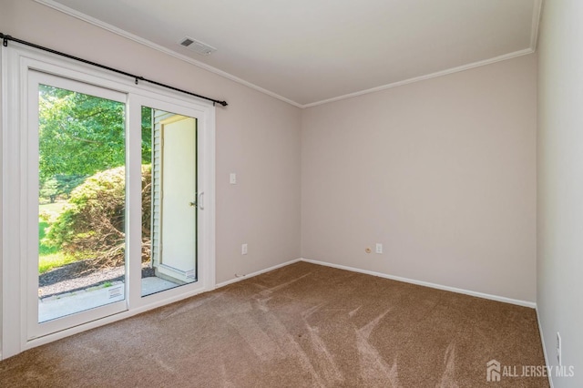 151 Wyndham Pl, Robbinsville, NJ 08691 - empty room with carpet and crown molding