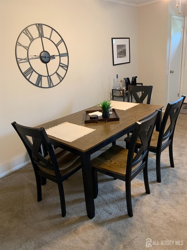 151 Wyndham Pl, Robbinsville, NJ 08691 - dining room with light carpet and crown molding