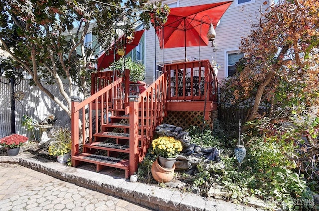 352 Parker Ave, South Amboy, NJ 08879 - deck featuring stairs