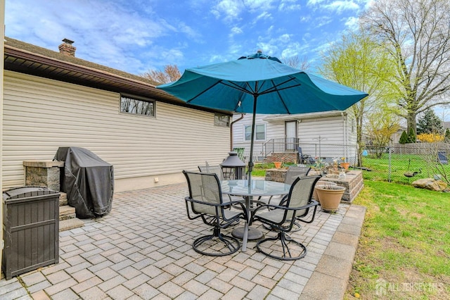 6 Schuyler Dr, Edison, NJ 08817 - view of patio featuring outdoor dining area and a grill