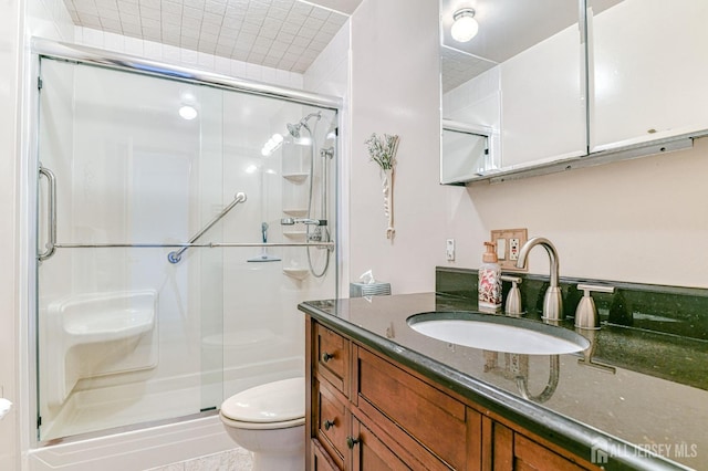 6 Schuyler Dr, Edison, NJ 08817 - bathroom with toilet, a shower stall, and vanity