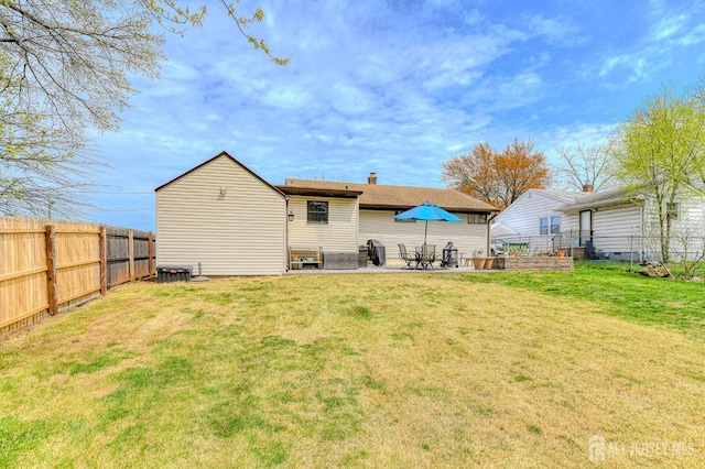 6 Schuyler Dr, Edison, NJ 08817 - back of house featuring a patio area and a chimney
