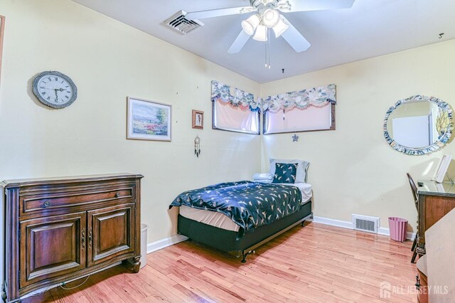 6 Schuyler Dr, Edison, NJ 08817 - bedroom featuring light wood-style floors, baseboards, and a ceiling fan