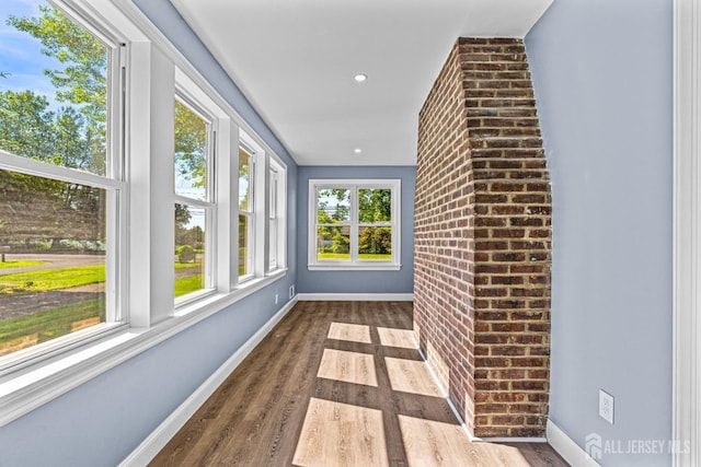 790 Ridge Rd, South Brunswick, NJ 08852 - unfurnished sunroom featuring wood finished floors