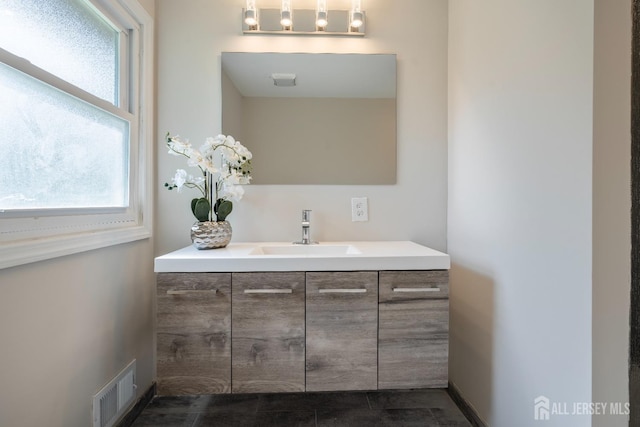 34 Hershey Rd, East Brunswick, NJ 08816 - bathroom with vanity and tile patterned flooring