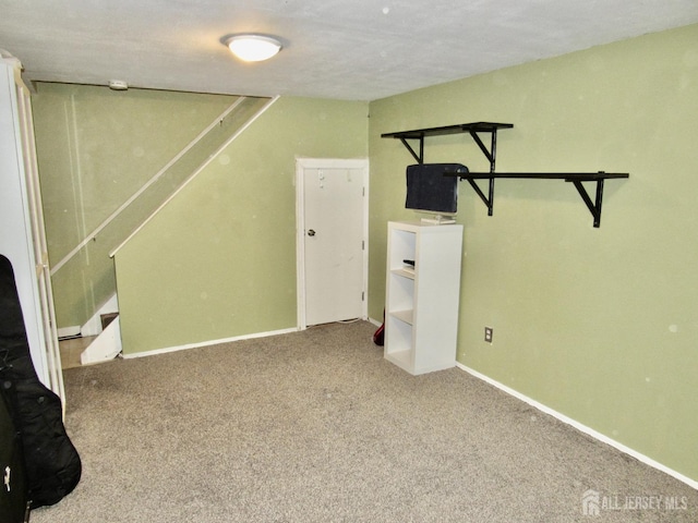 1029 Cricket Ln, Woodbridge Proper, NJ 07095 - finished below grade area featuring carpet floors and baseboards