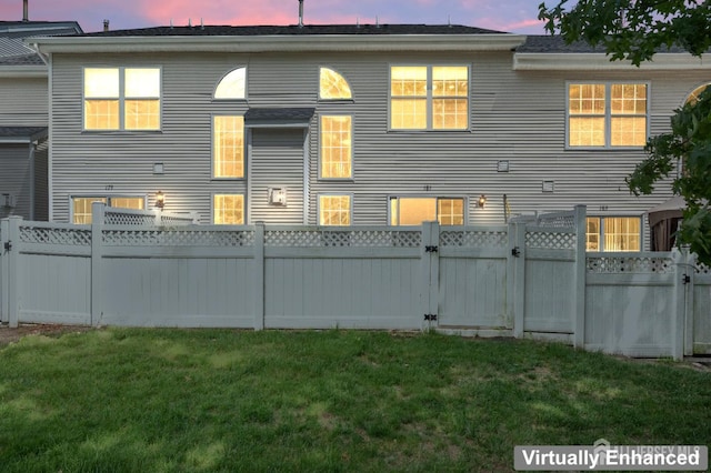 181 Windsong Cir E, Brunswick, NJ 08816 - rear view of property featuring a gate